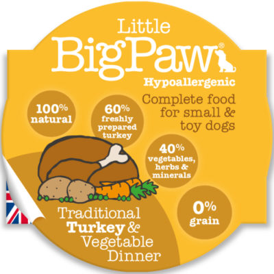 Little Big Paw Traditional Turkey & Veg Dinner Dog Food